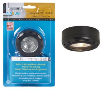 Black Halogen 20 Watt Single Puck Recessed Light Kit 85958