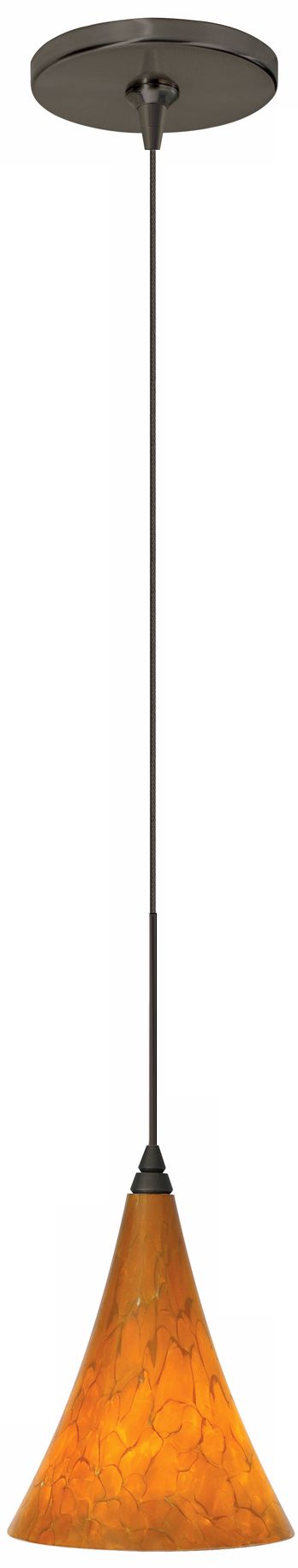 Melrose Tahoe Pine Amber Bronze Tech Lighting Mini Pendant