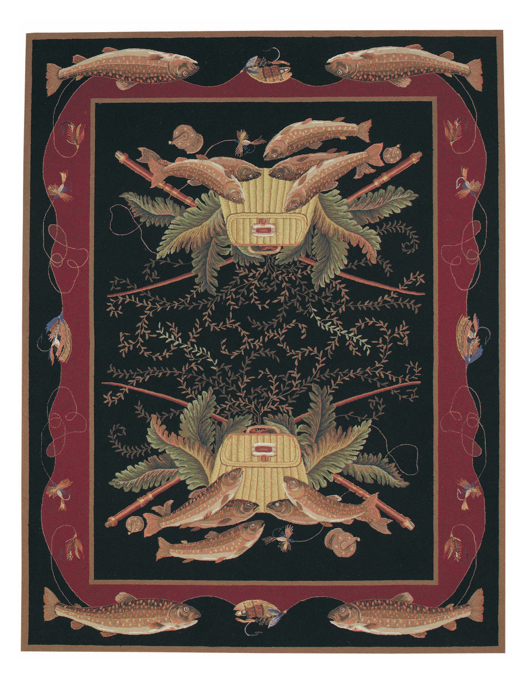 Dick Idol Lake Champlaine Black Area Rug