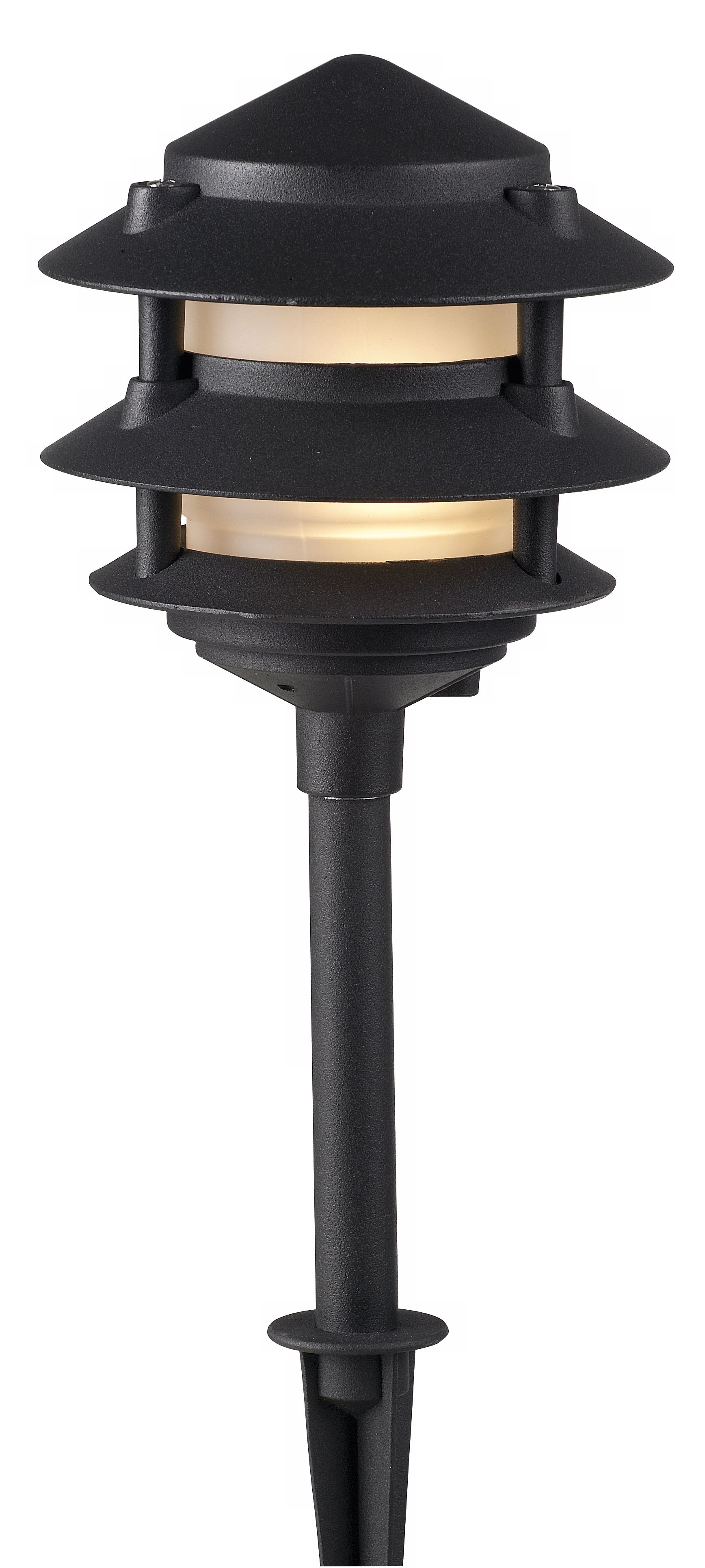 Dabmar Three Tiered Black Landscape Light