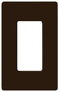 Lutron Claro Brown 1 Gang Screwless Faceplate Switchplate