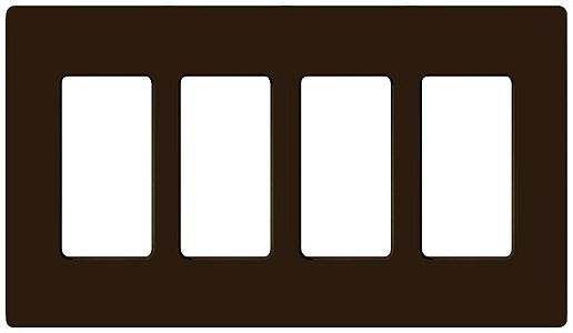 Lutron Claro 4 Gang Screwless Faceplate