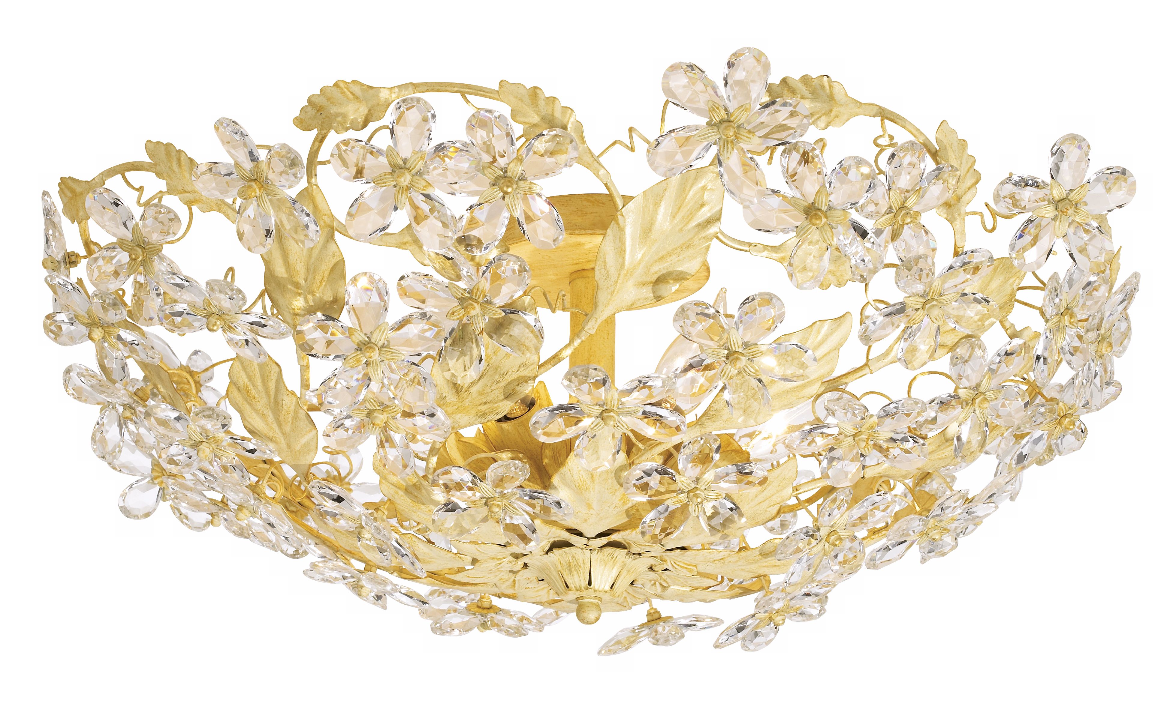 Crystorama Swarovski Crystal 25" Wide Ceiling Light Fixture