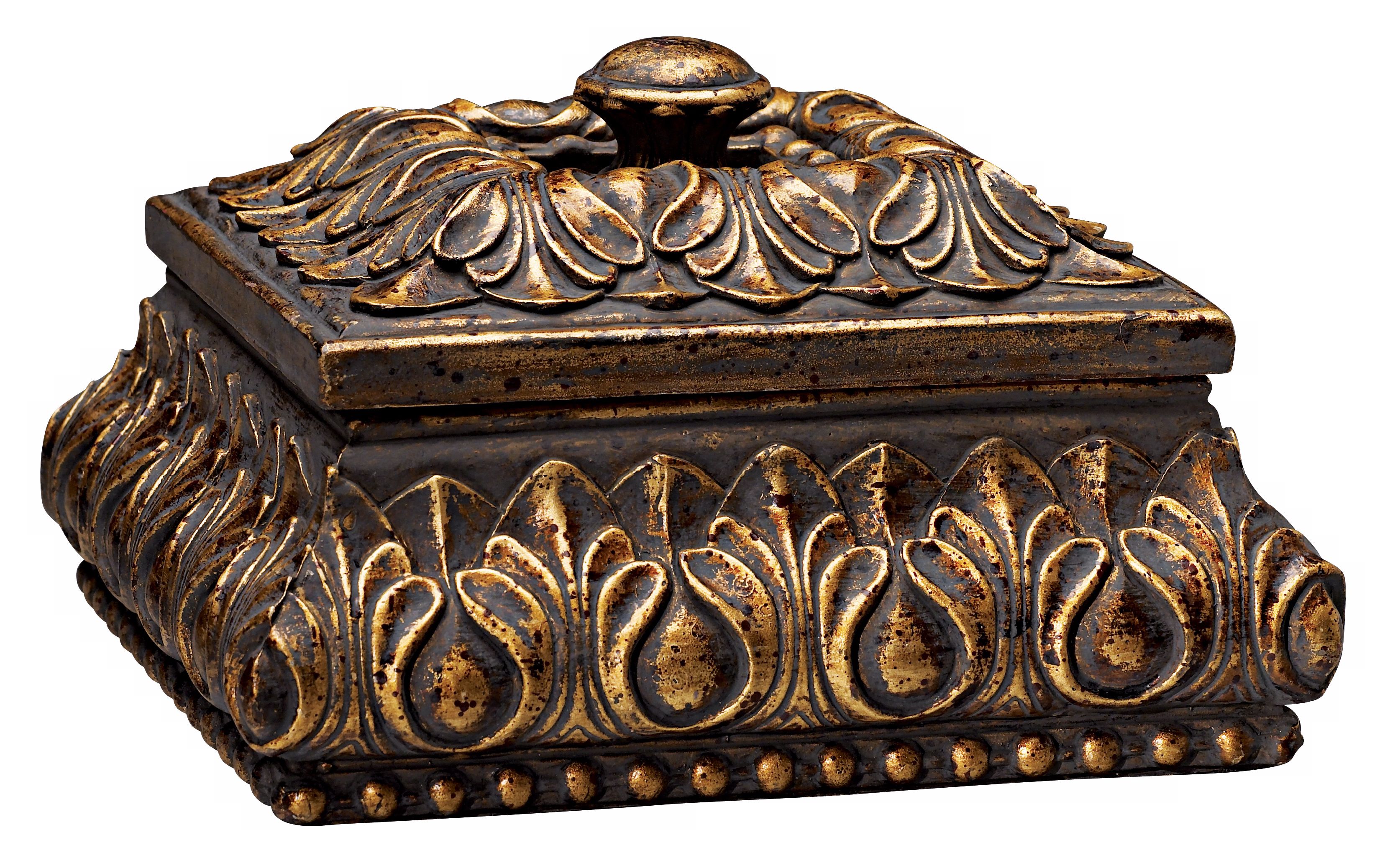 Boleyn Gold Square Accent Box