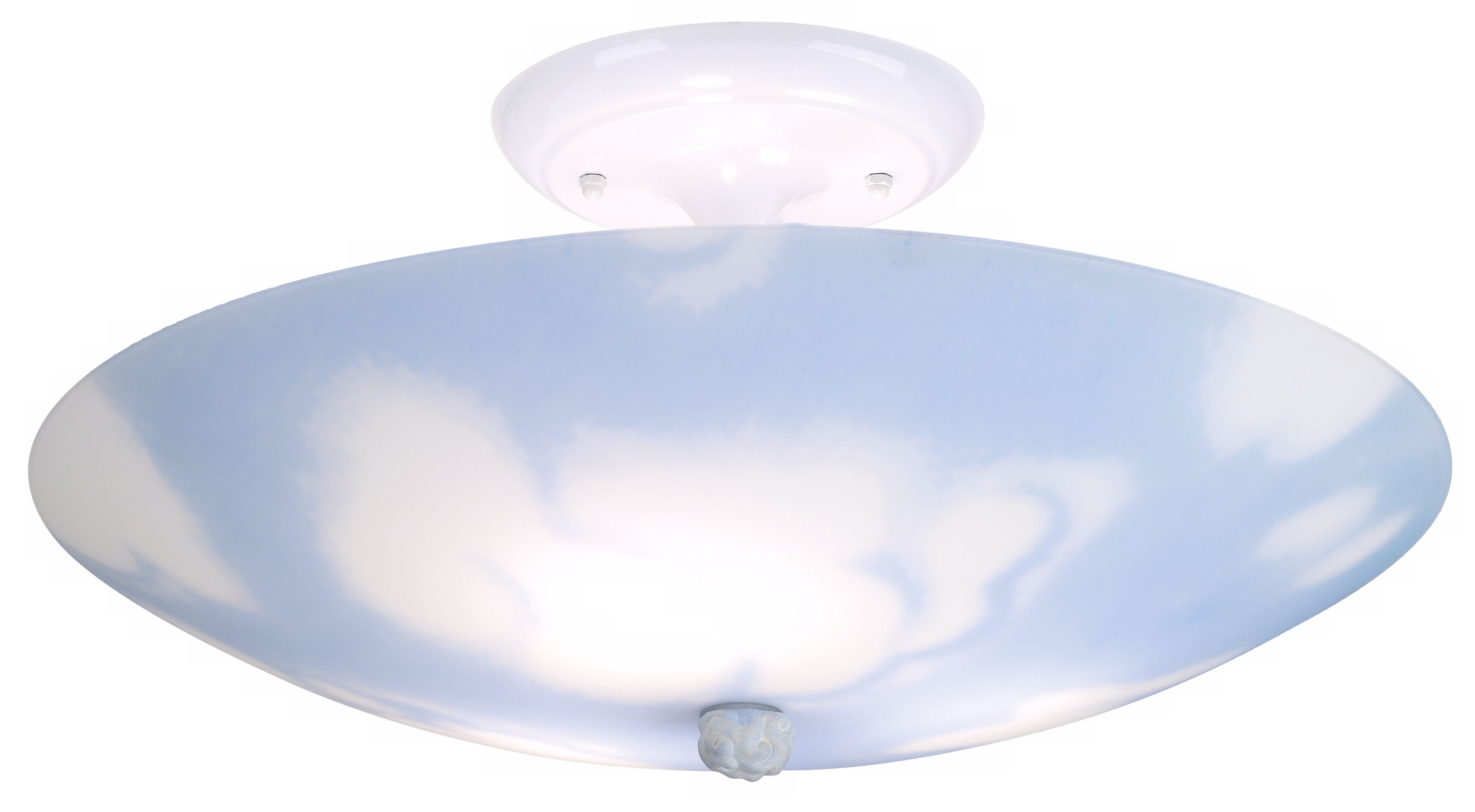 Sky and Clouds 17" Wide Ceiling Light Fixture