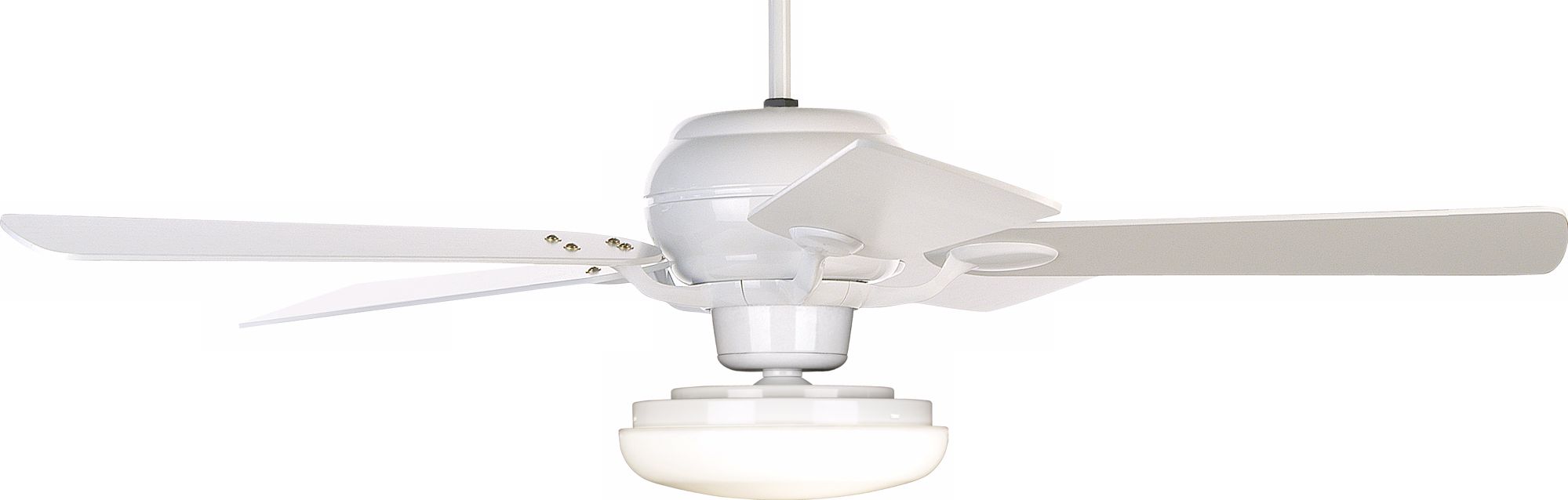 52" Casa Optima White finish Ceiling Fan with Light Kit