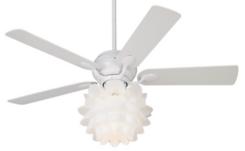 52" Casa Optima™ Flower Light Kit White Ceiling Fan