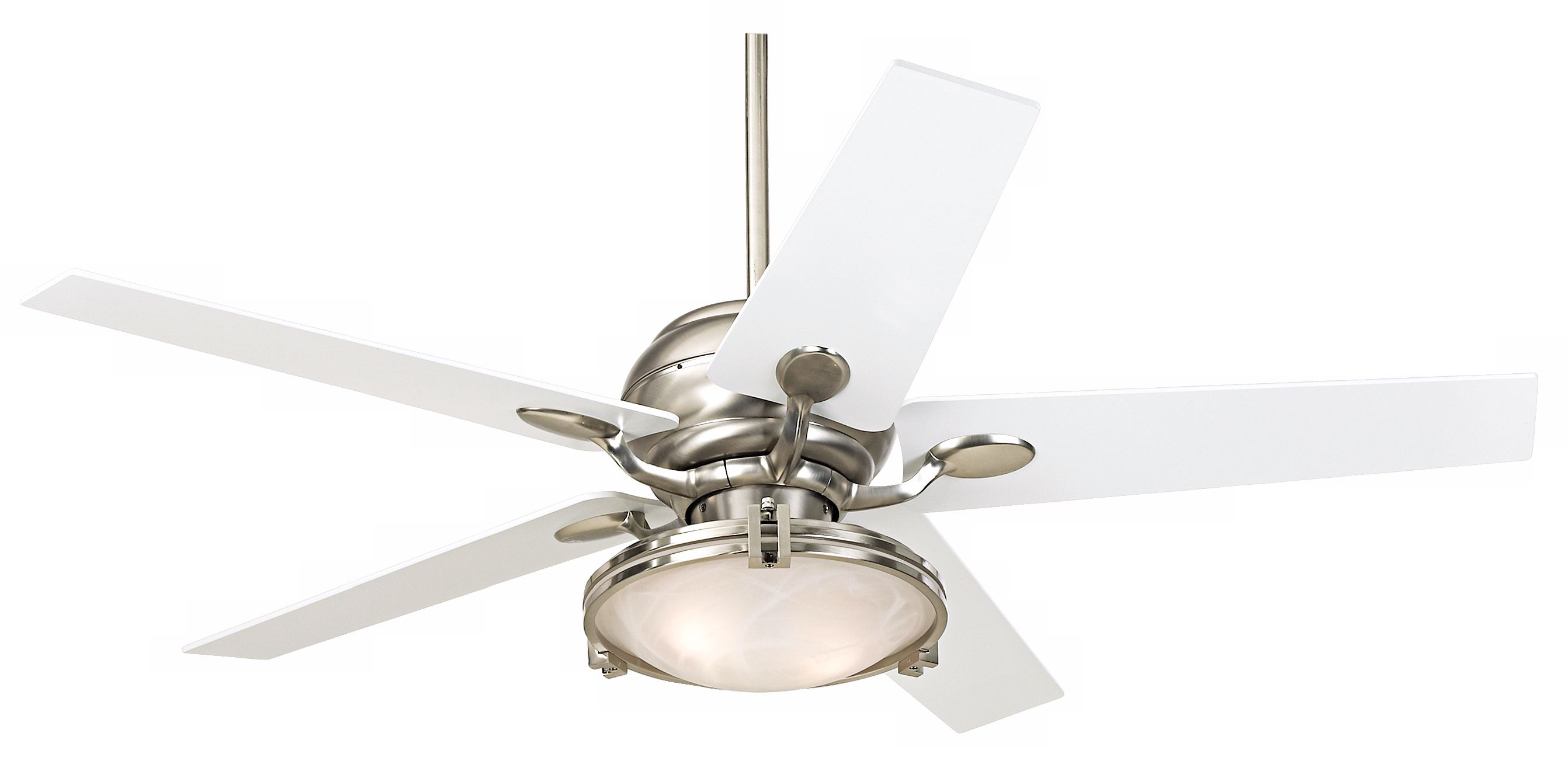52" Casa Optima™ Tapered White Blade Ceiling Fan