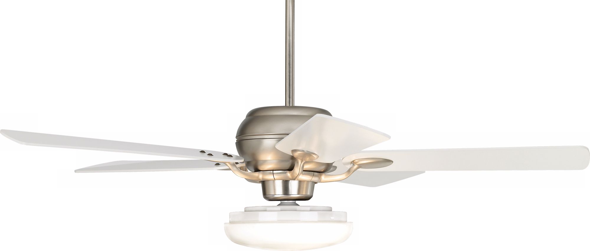 52" Casa Optima White Acrylic Glass Light Kit Ceiling Fan