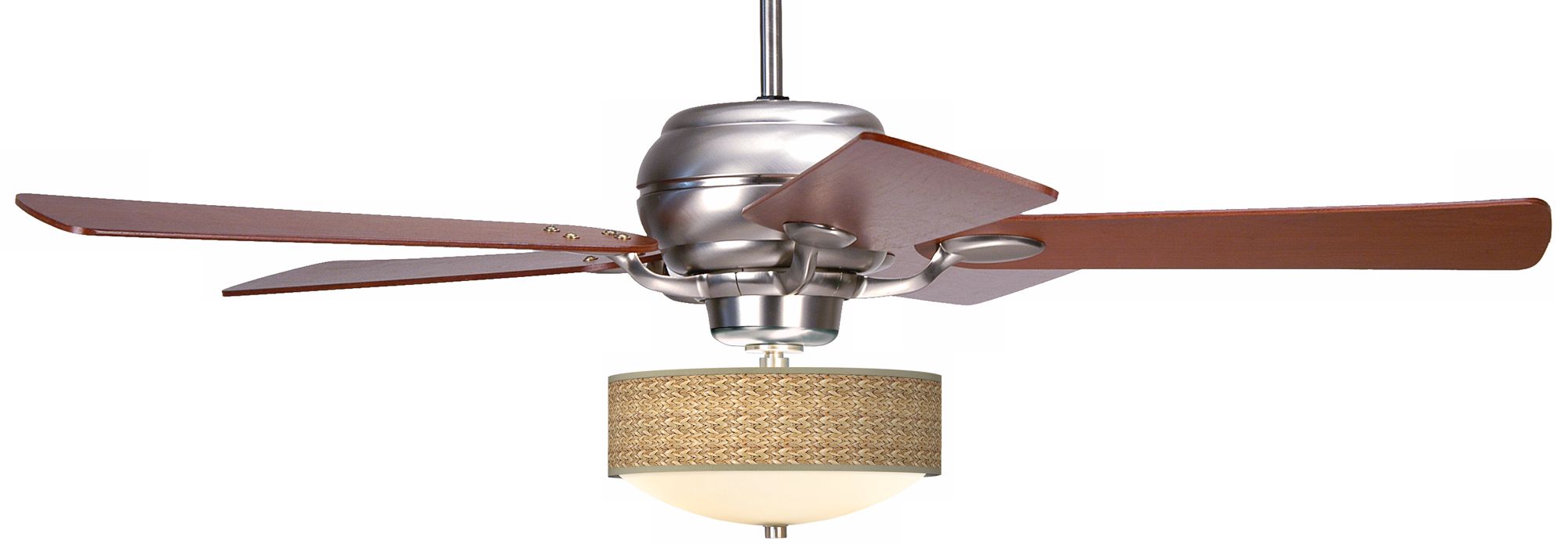 52" Casa Optima™ Seagrass Pattern Giclee Ceiling Fan