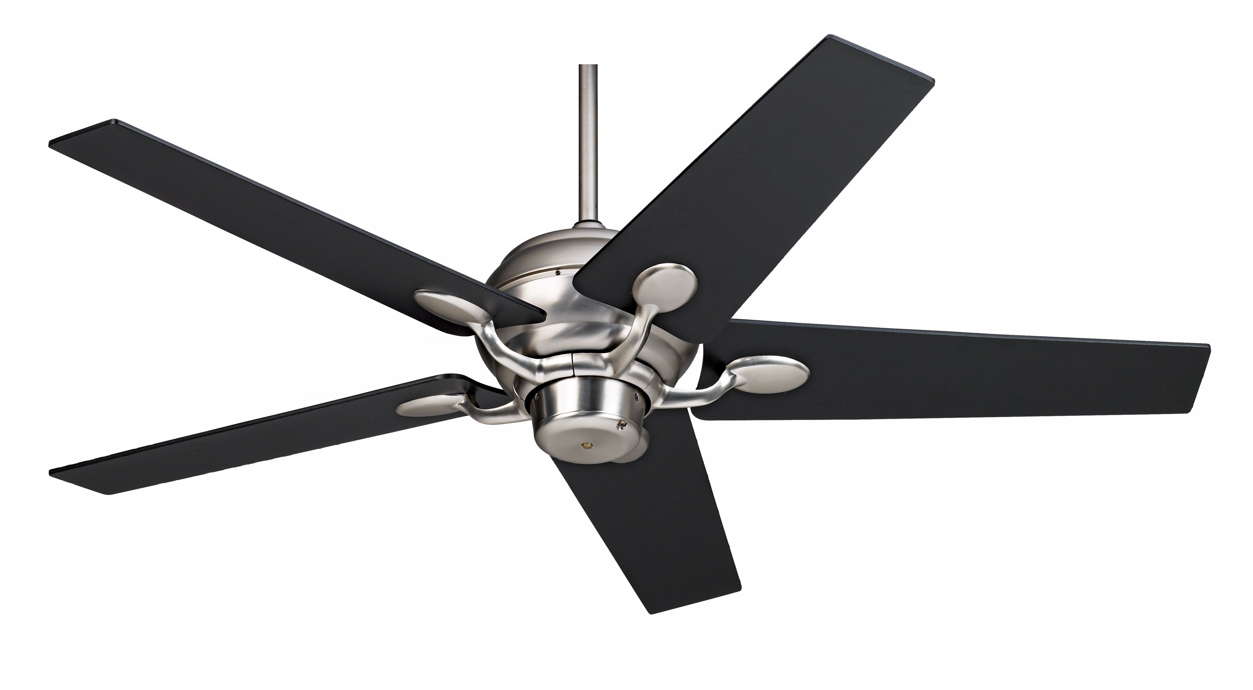 52" Casa Vieja Casa Optima Black Tapered Blades Ceiling Fan