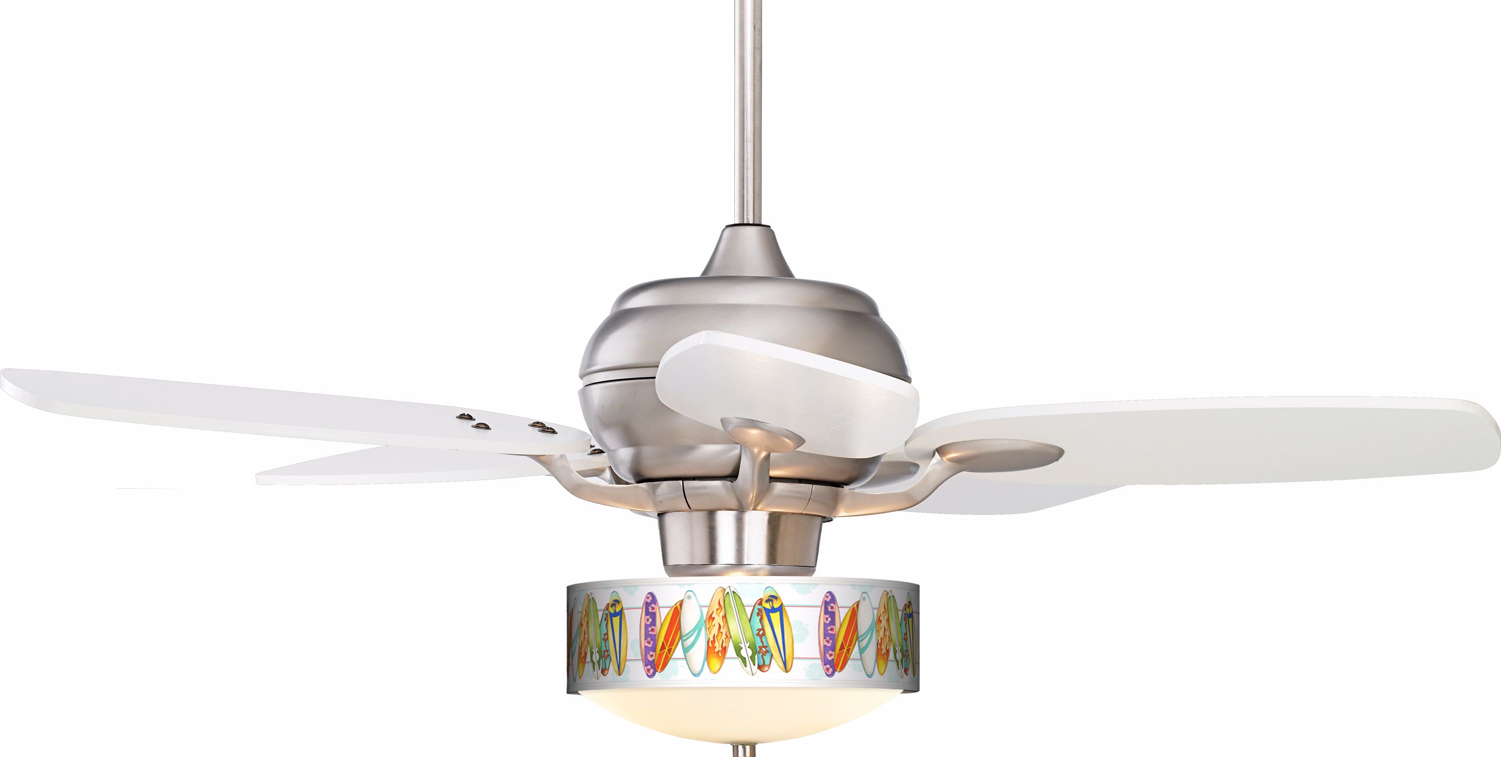 Casa Optima™ Surfboard White Blades Ceiling Fan