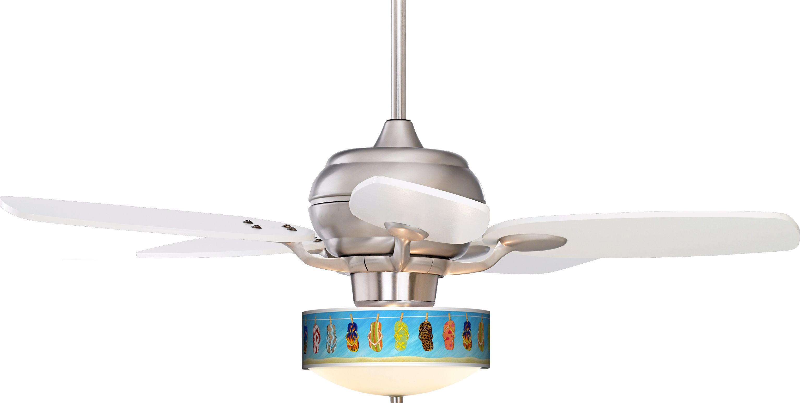 Casa Optima™ Summer Flip Flop White Blades Ceiling Fan
