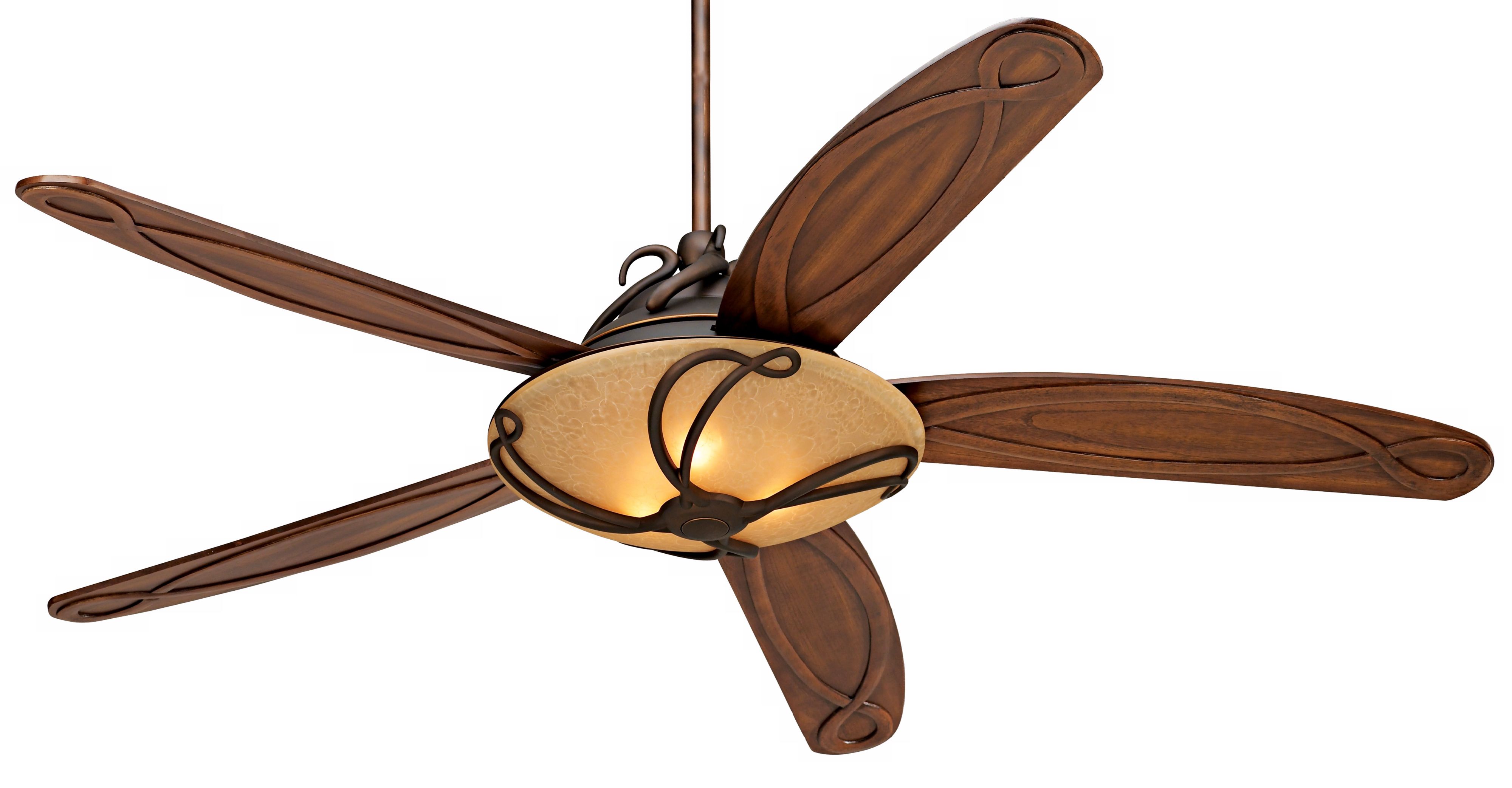 66" Monte Carlo Chloe Roman Bronze Ceiling Fan