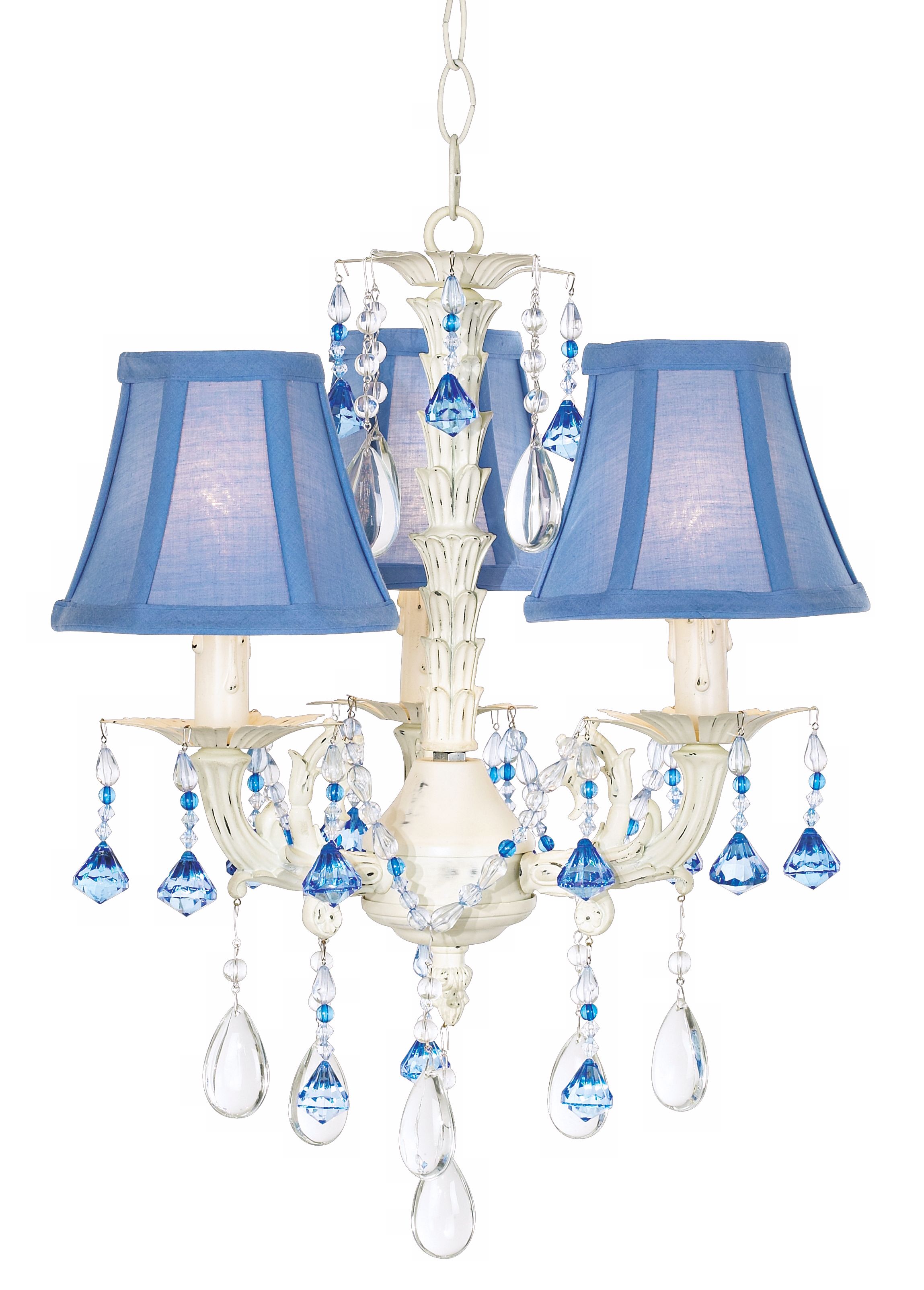 Blue Bell Mini Three Light 13 1/2" Wide Chandelier