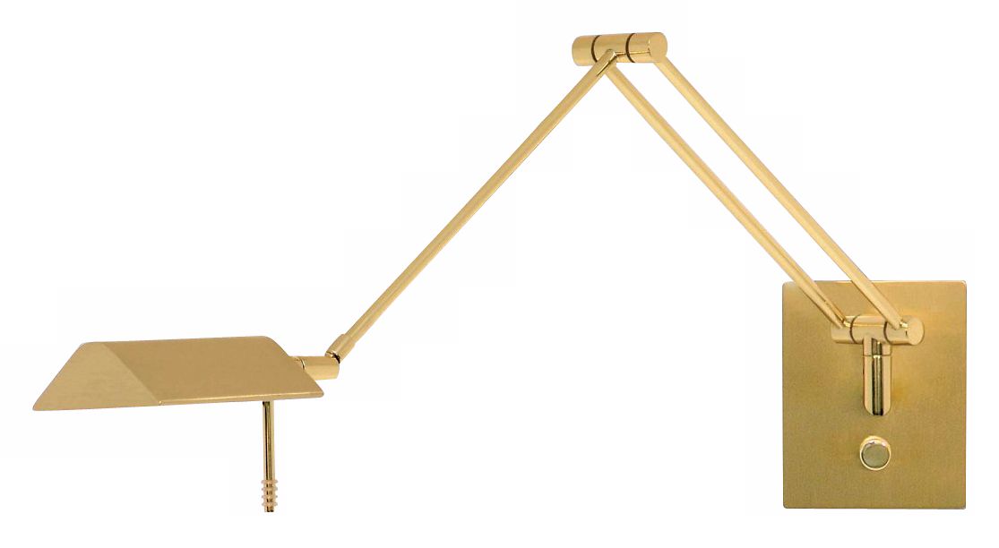 Holtkoetter Bernie Brass Swing Arm Wall Lamp