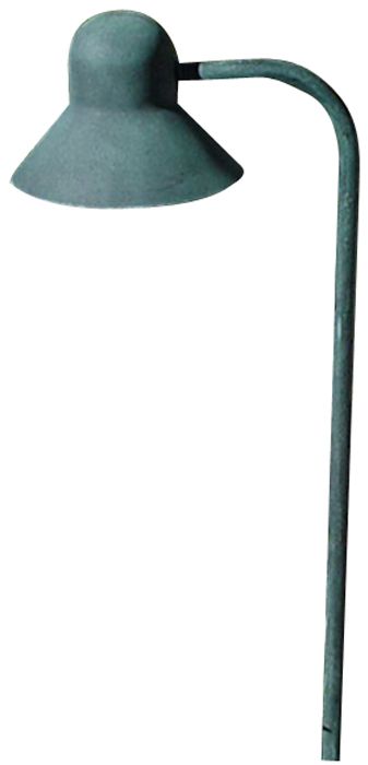 Hook Green Brass Landscape Light