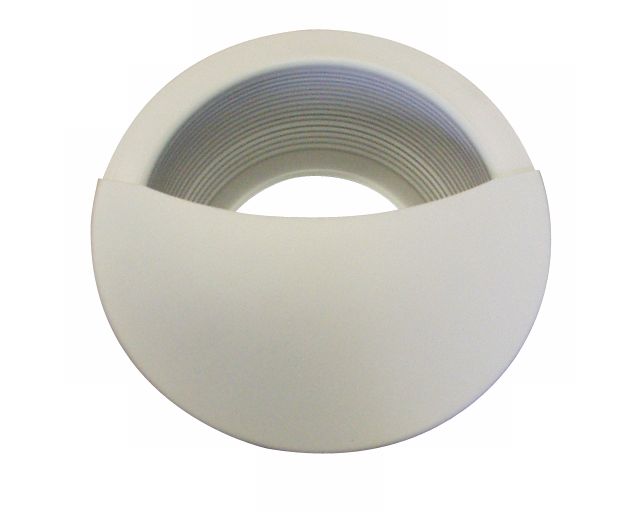 6" White Baffle Wall Wash Recessed Light Trim