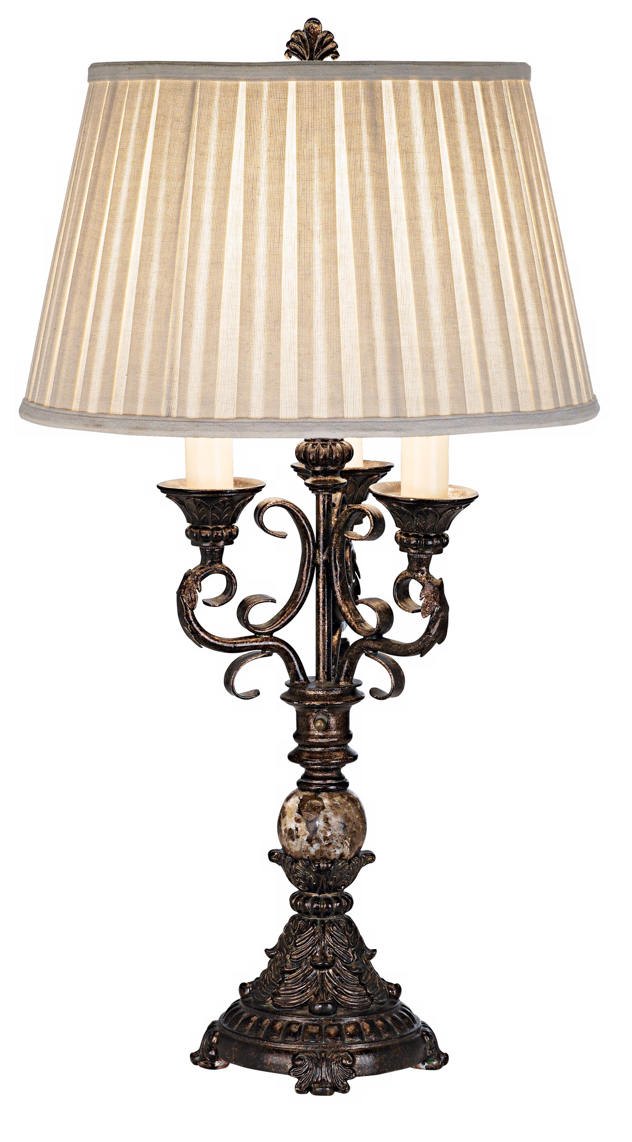 Scroll Arm Table Lamp
