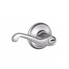 Schlage Flair Left and Right Satin Chrome Keyed Door Lever