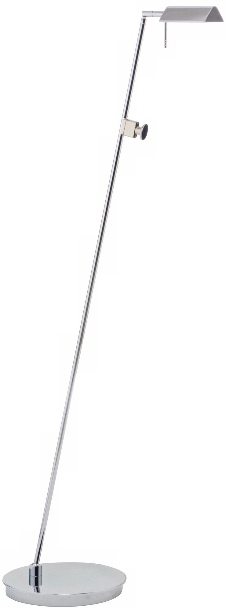 Holtkoetter Bernie Series Tilted Base Chrome Floor Lamp