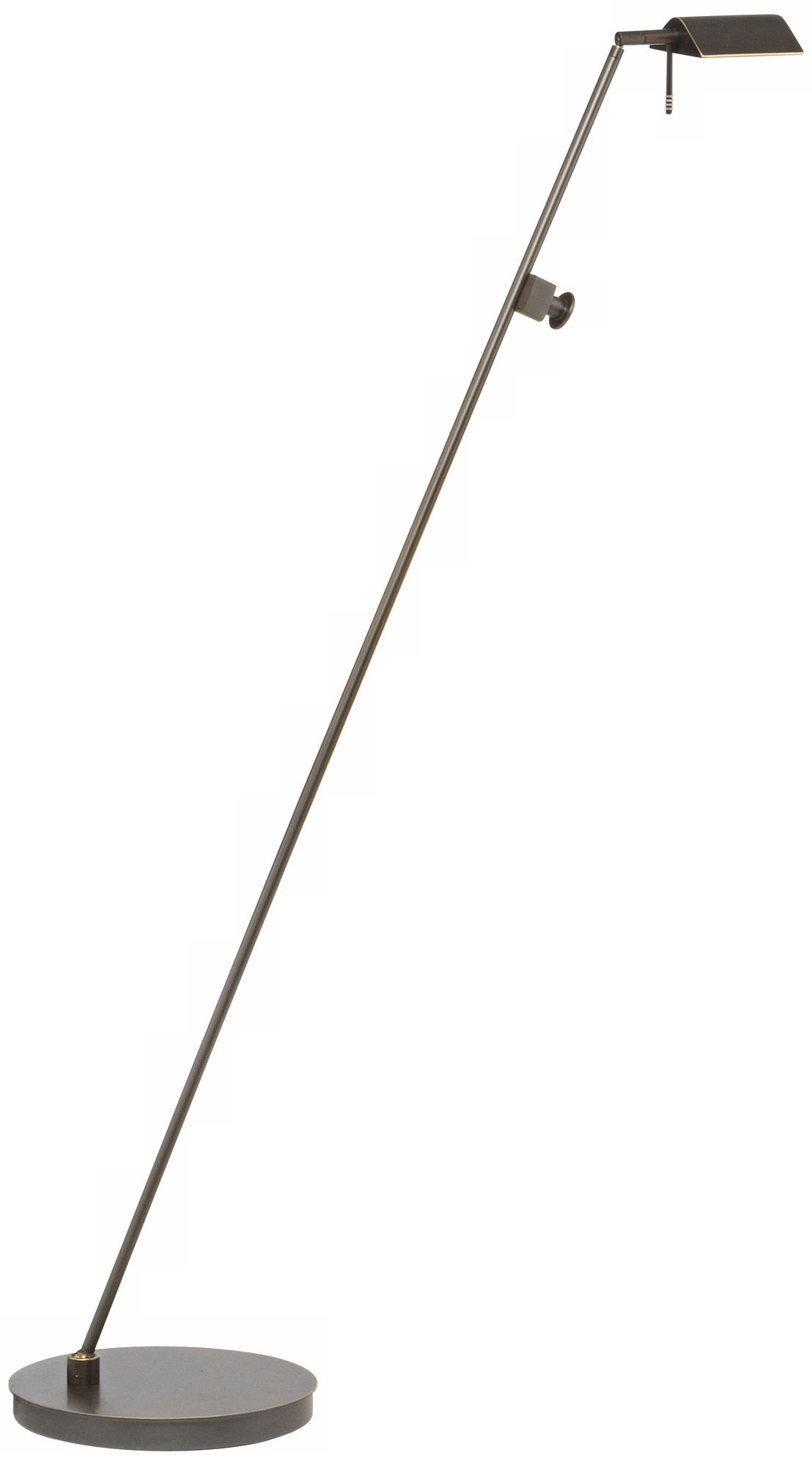Holtkoetter Bernie Series Tilted Base Old Bronze Floor Lamp