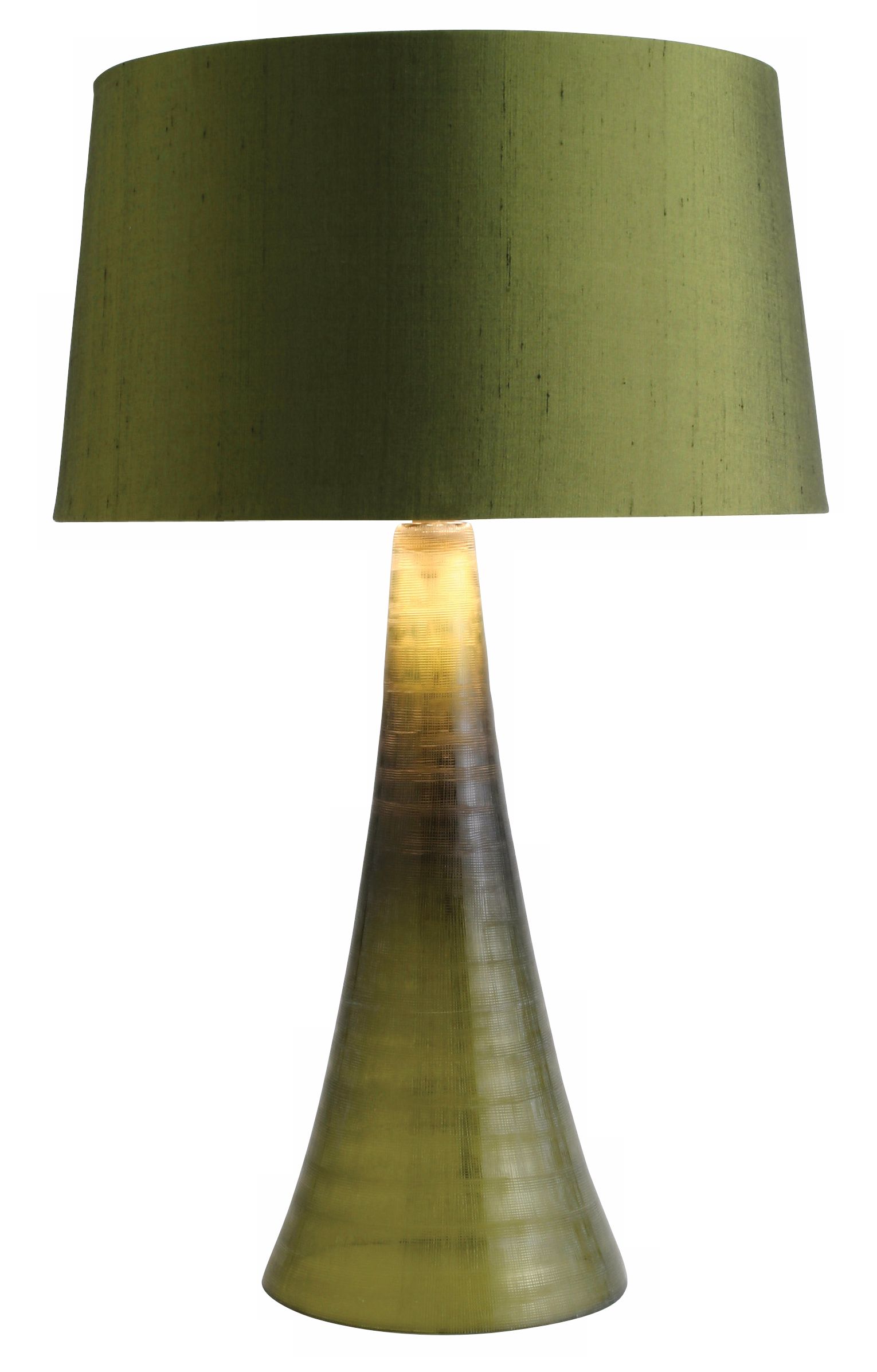 Arteriors Home Moss Green Etched Glass Table Lamp