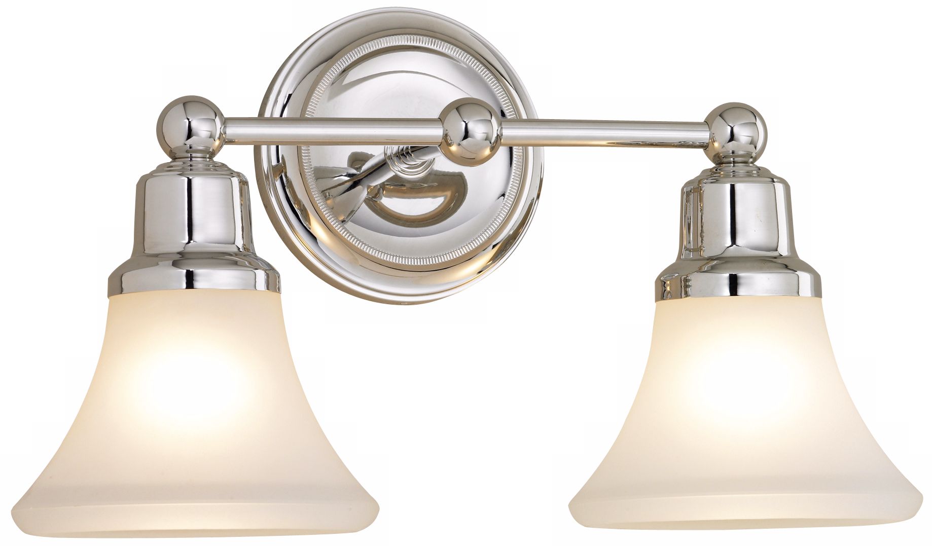 Elizabeth Polished Nickel Two Light Bath Fixture