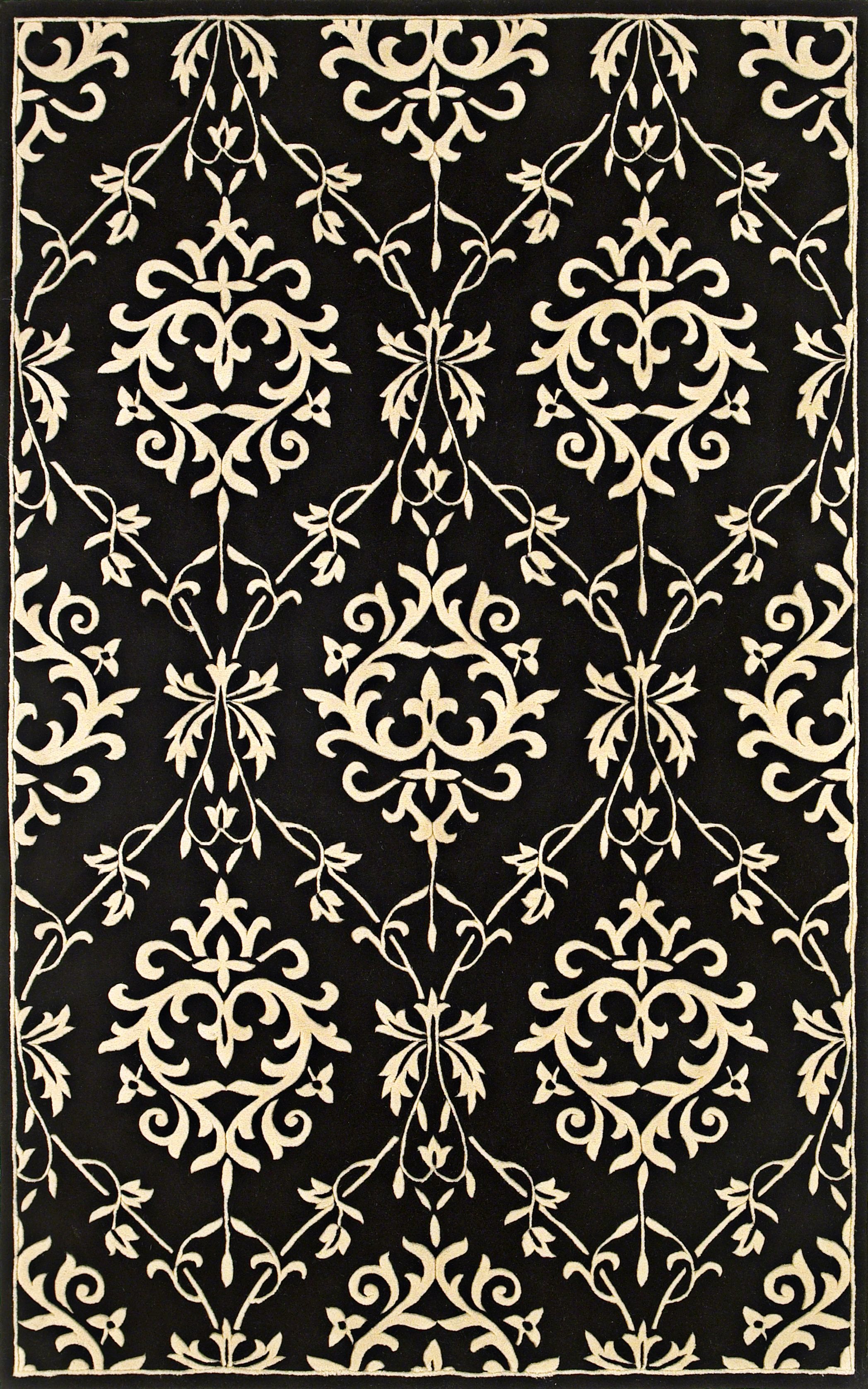 Manor House Black Handmade Rug