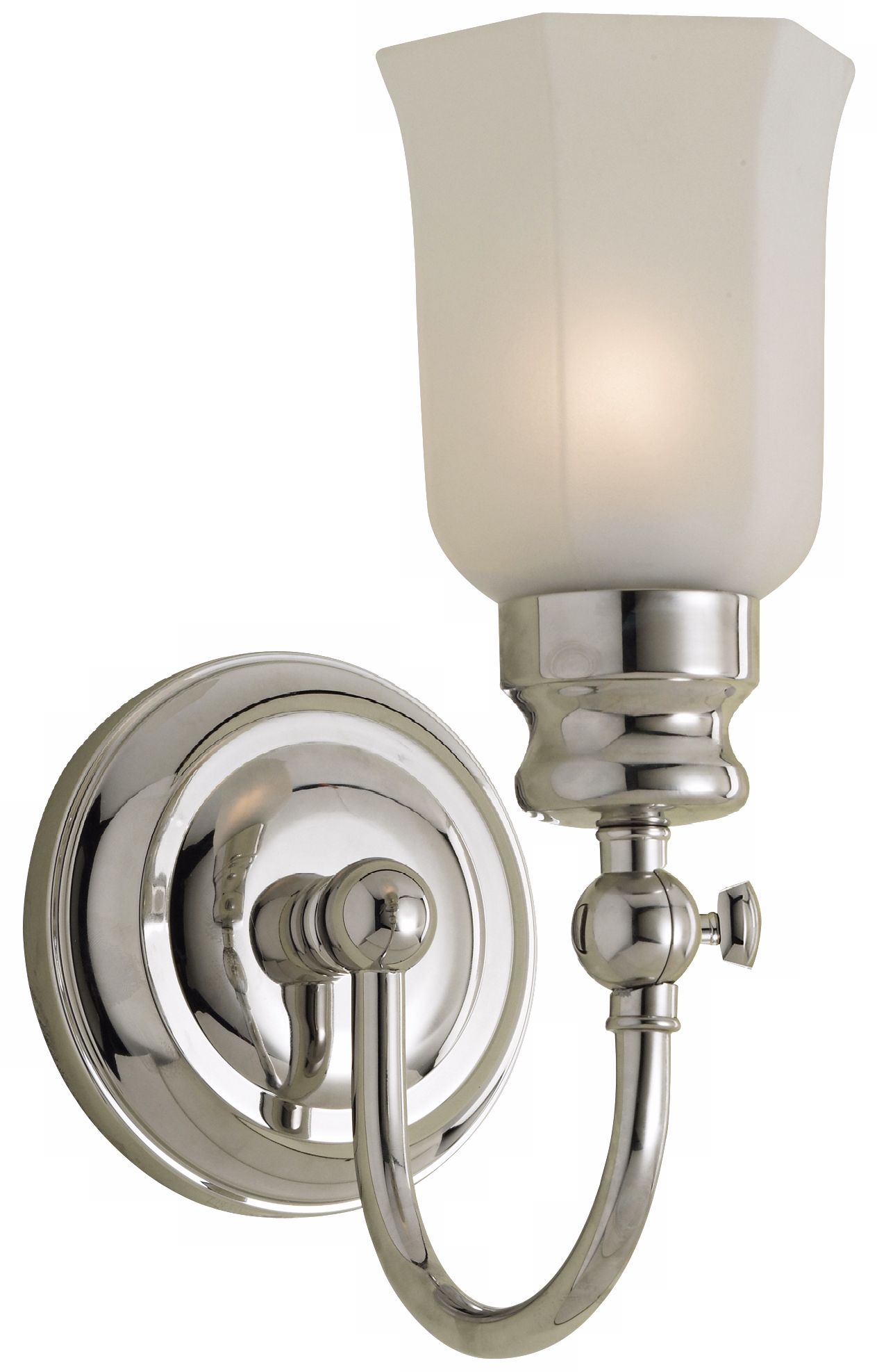 Emily 11 1/2" High Chrome Bath Sconce