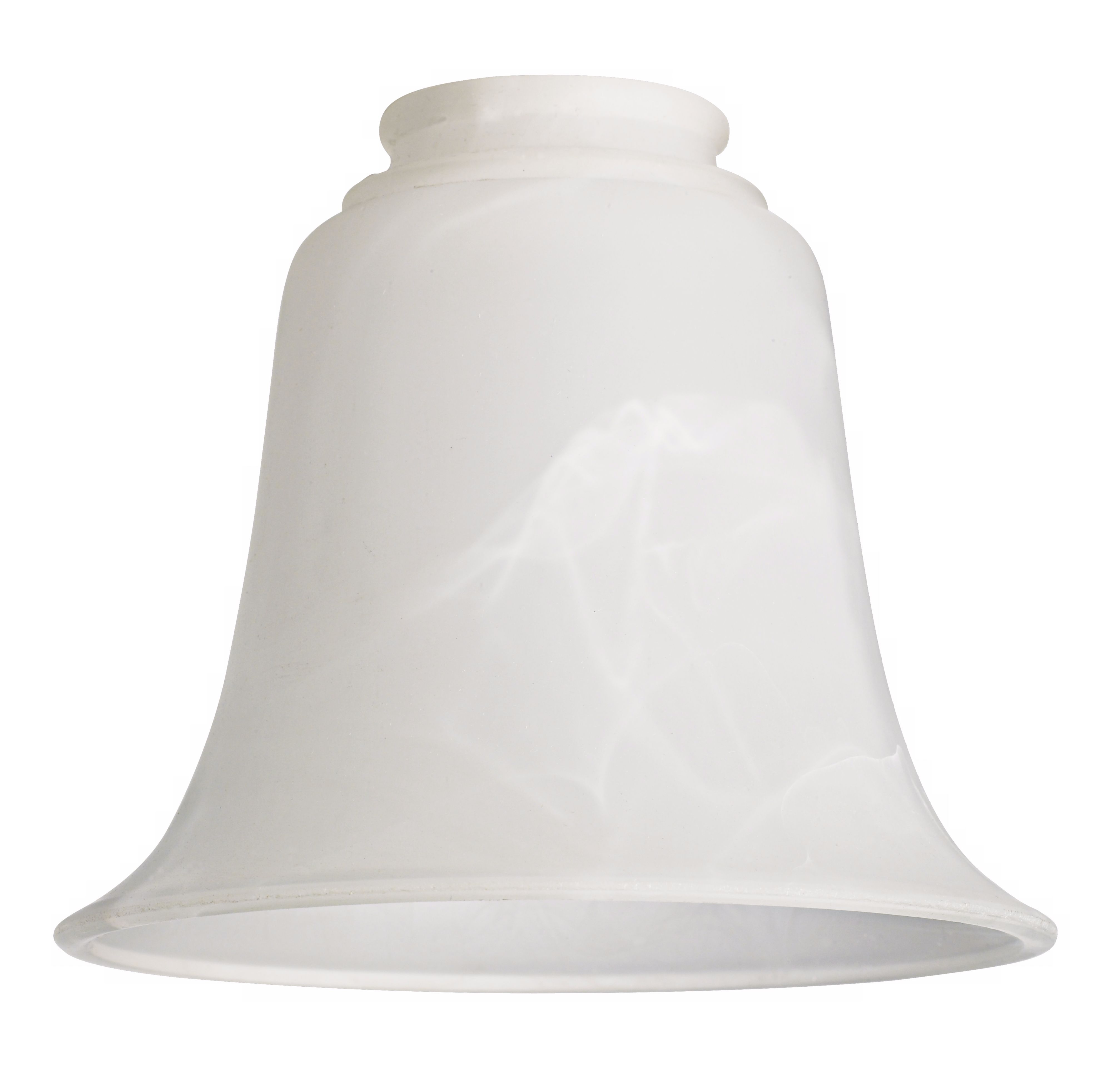 2 1/4" Fitter Set of 4 Bell Shaped Marbleized Glass Shades