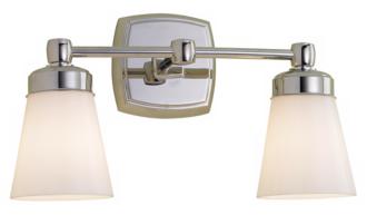 Soft Square 15 34 Wide Chrome Double Light Fixture 87874