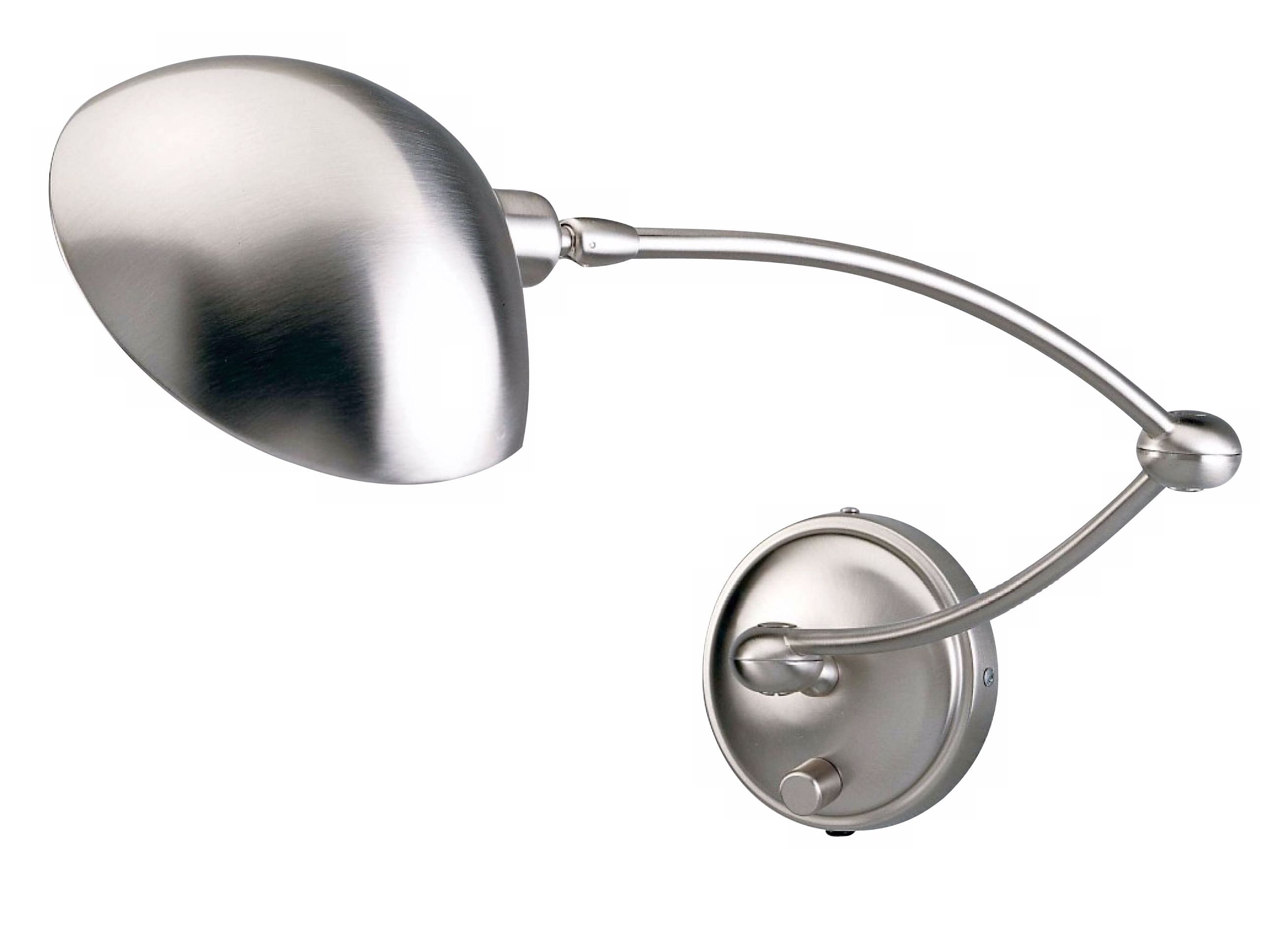 50Holtkoetter Satin Nickel Halogen Arch Swing Arm Wall Lamp