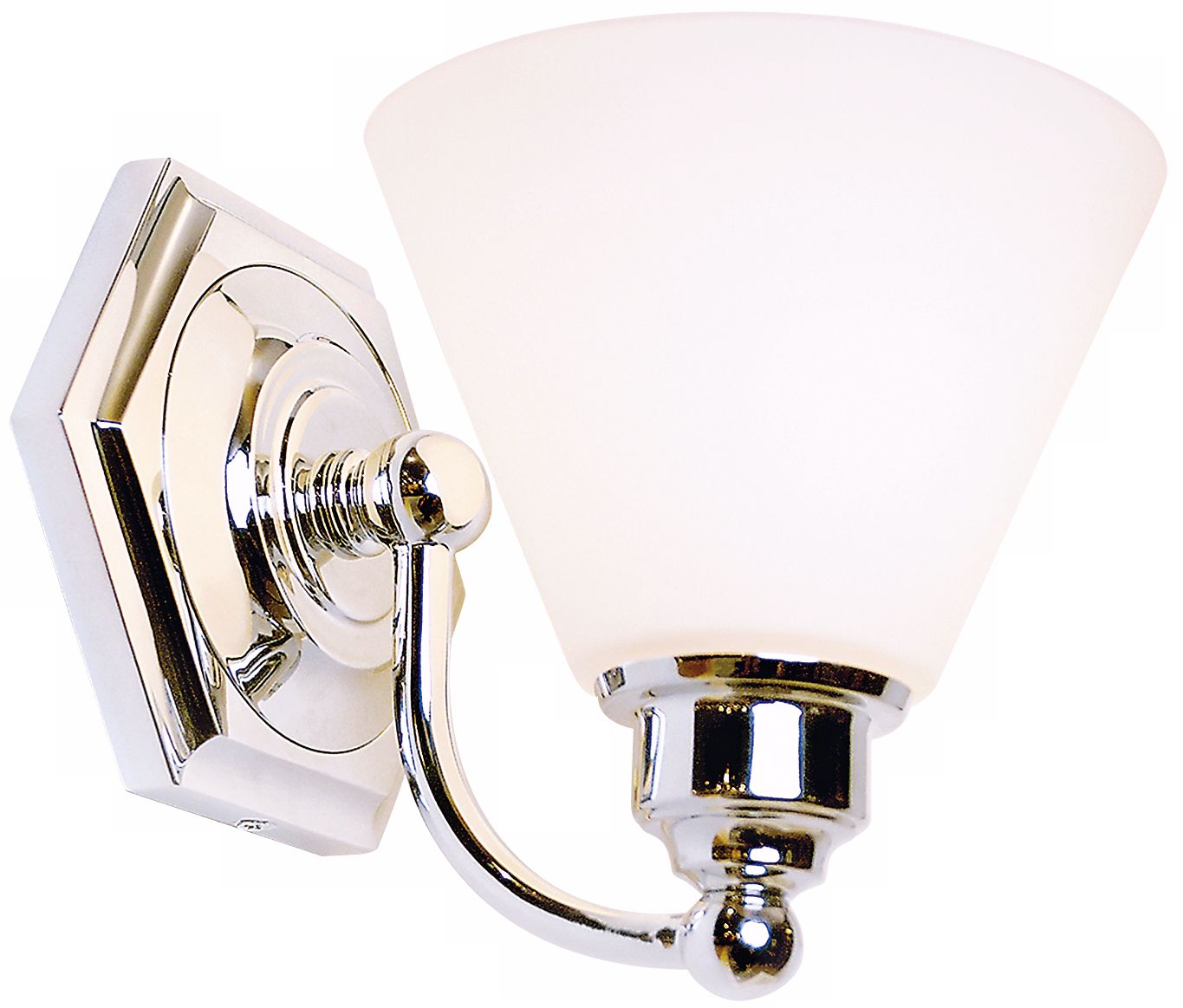 Jenna 7 1/8" High Chrome Bathroom Light Fixture
