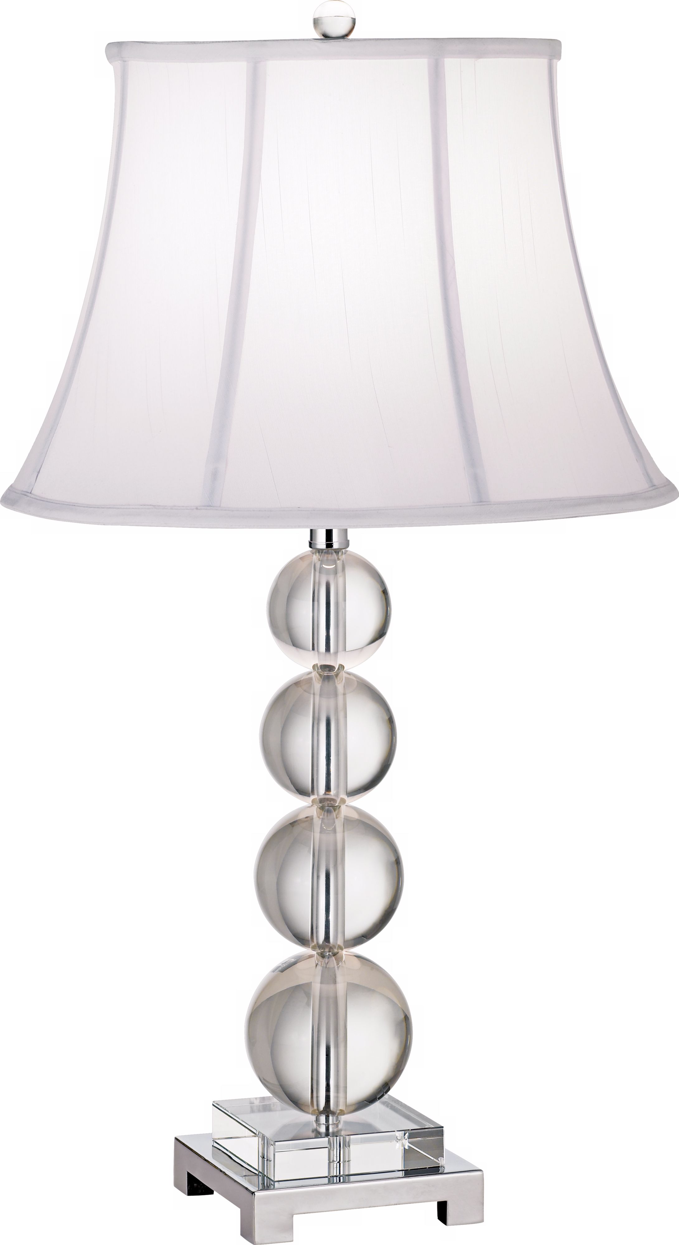Stacked Globes Crystal Table Lamp