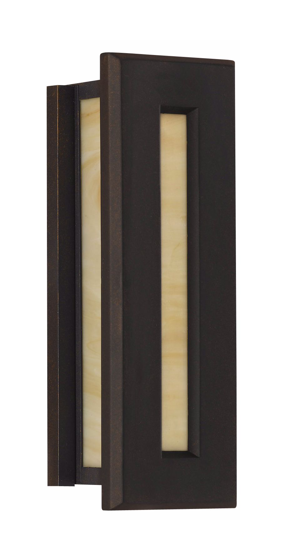 Murray Feiss Grecian Bronze Vertical Outdoor Wall Sconce