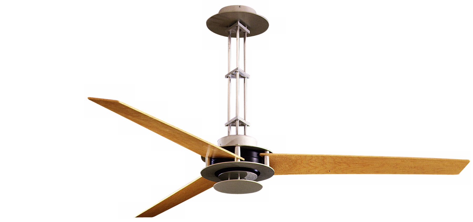 56" Minka Aire San Francisco Brushed Steel Ceiling Fan