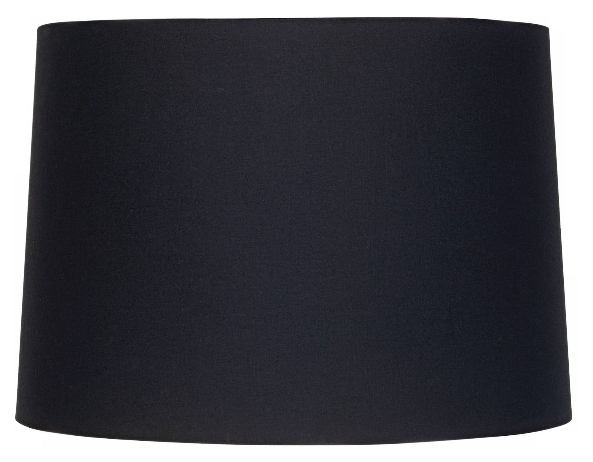 Black Fabric Drum Shade 11x12x8.5 (Spider)