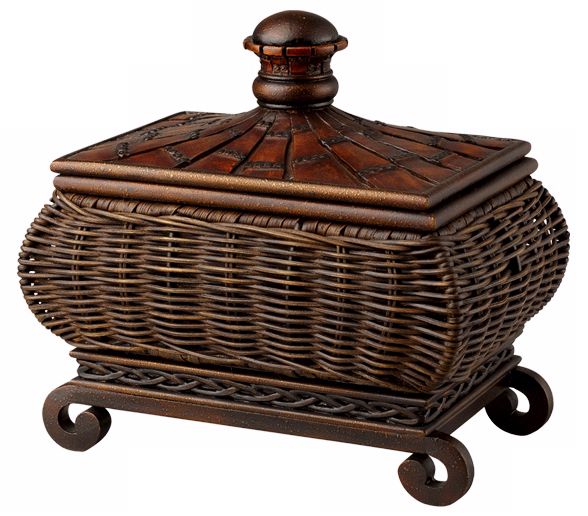 Basket Wrapped Decorative Box