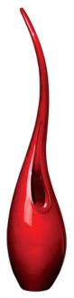 Tall Red Lacquer Flame Vase 88742