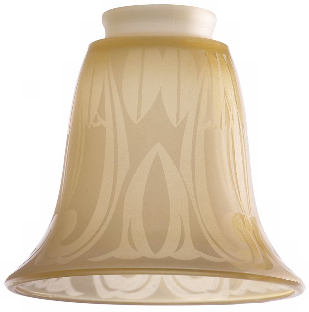 2 1/4" Fitter Set of Four Amber Side Glass Shades
