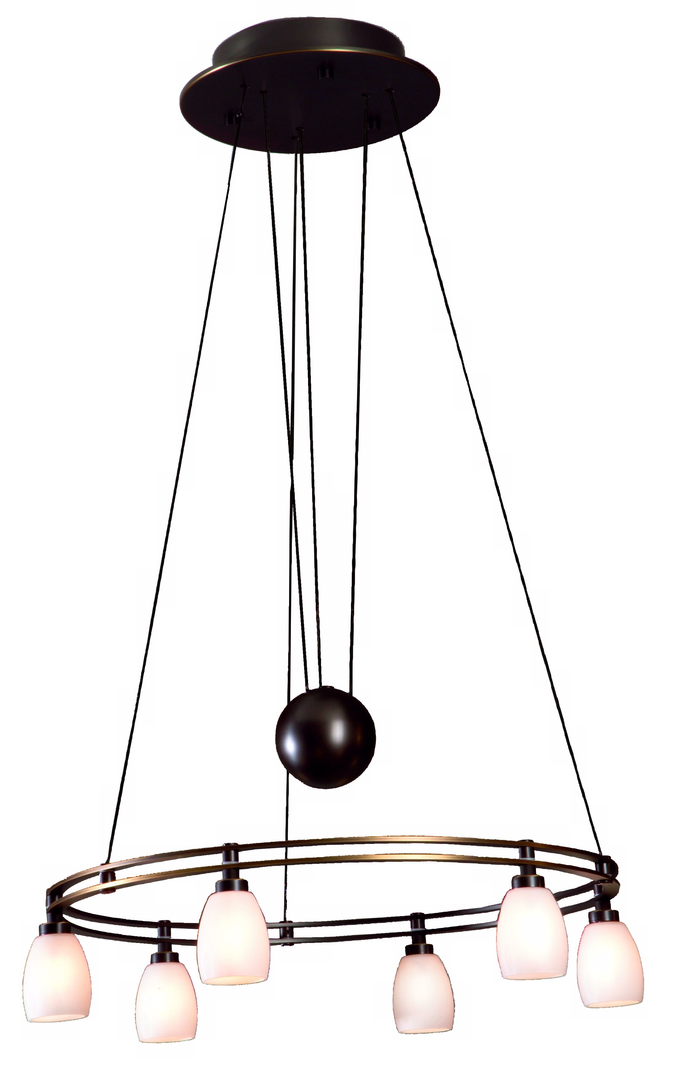 Holtkoetter Six Light Old Bronze Chandelier