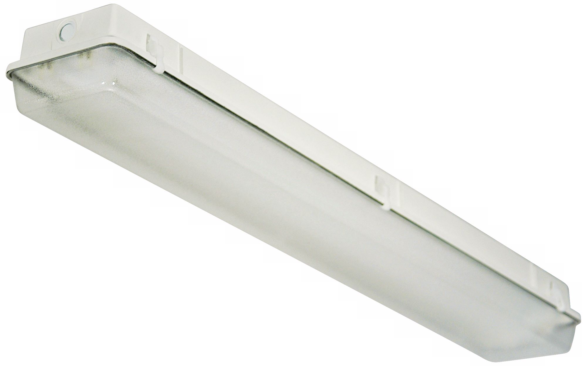 White Finish 48" Wide Industrial Strip Ceiling Light