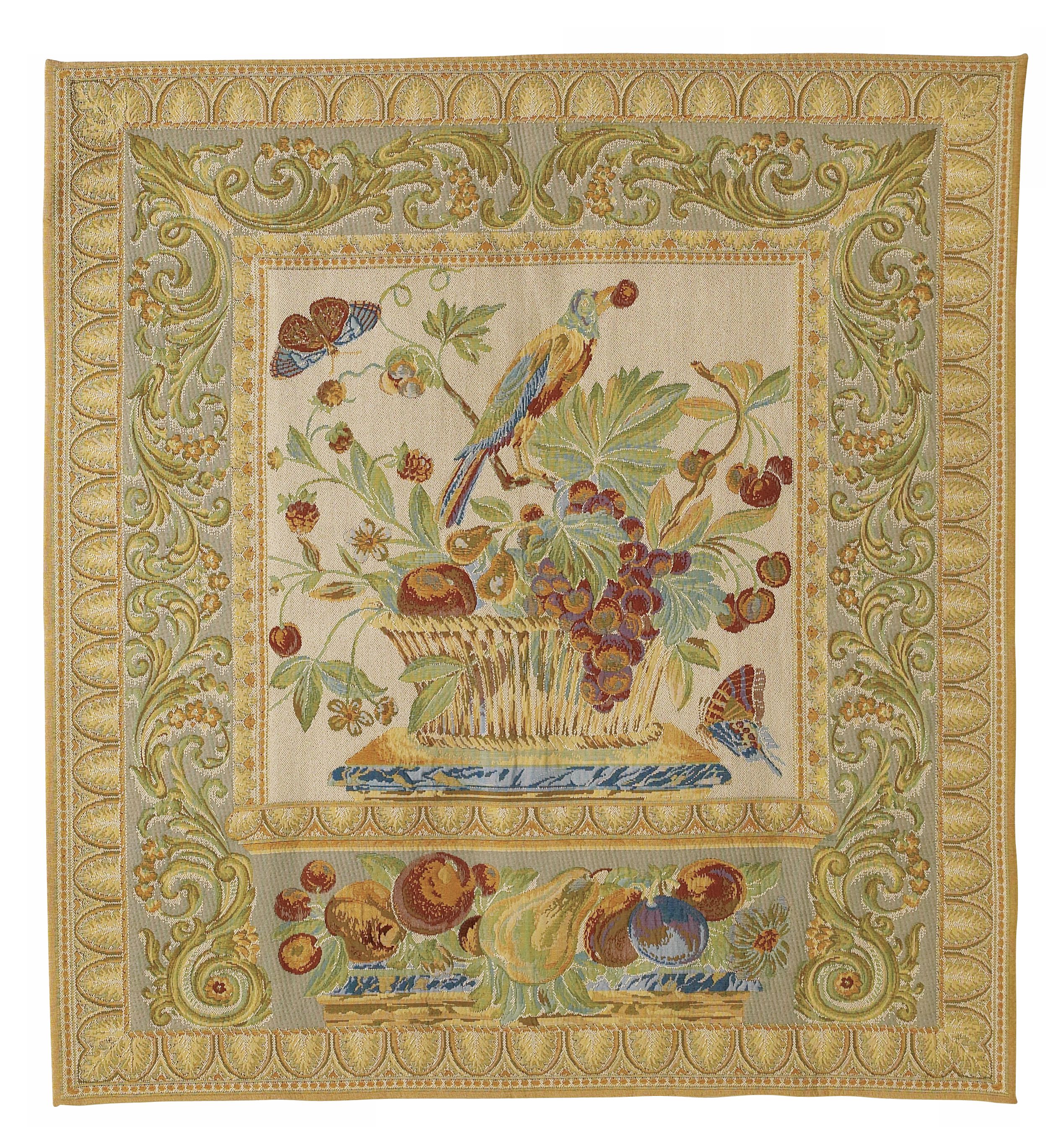 Basket of Plenty Beige Tapestry