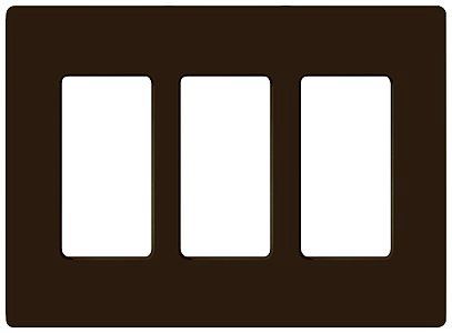 Lutron Claro 3 Gang Screwless Faceplate