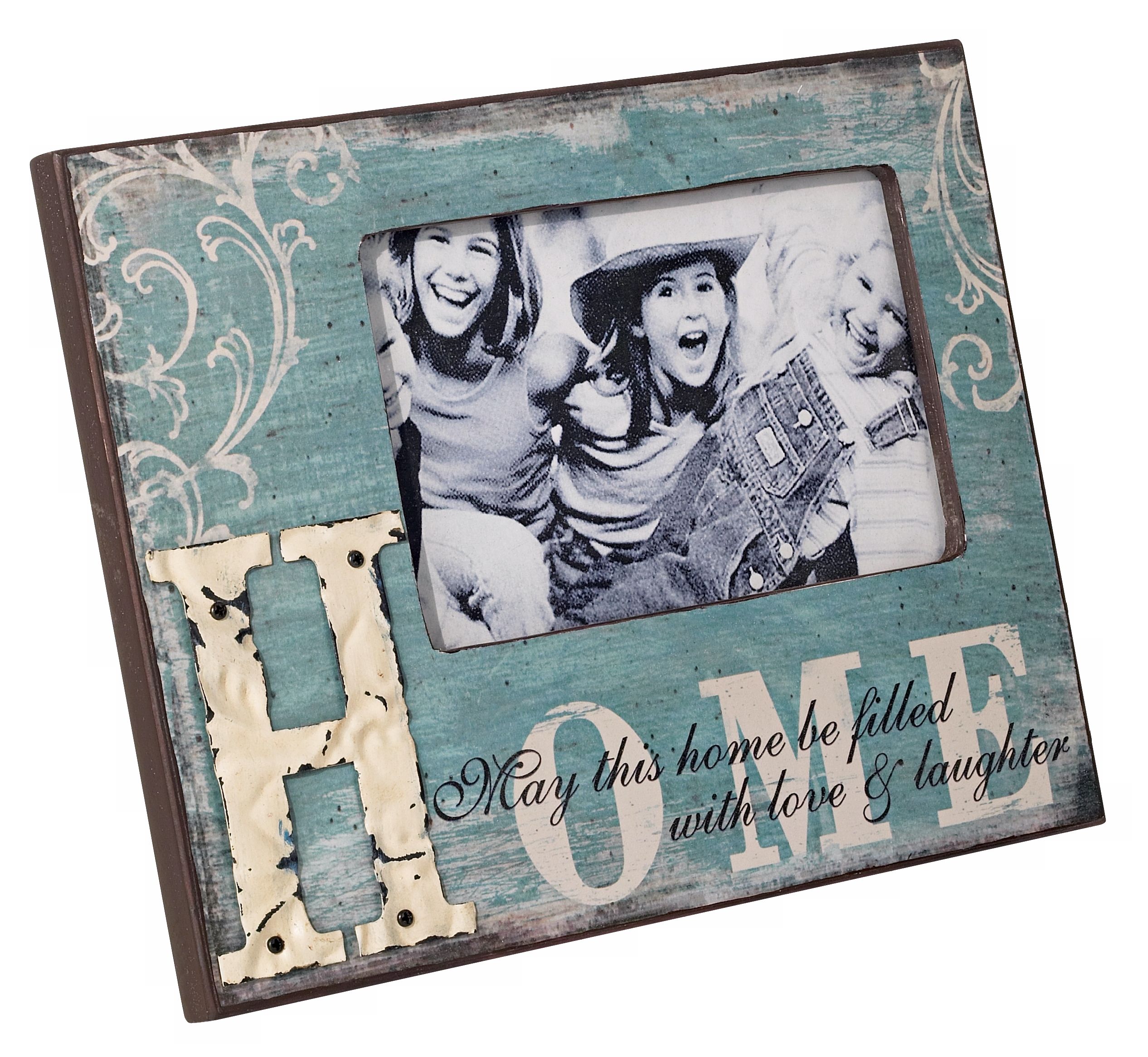 Pale Blue and White Home Picture Frame