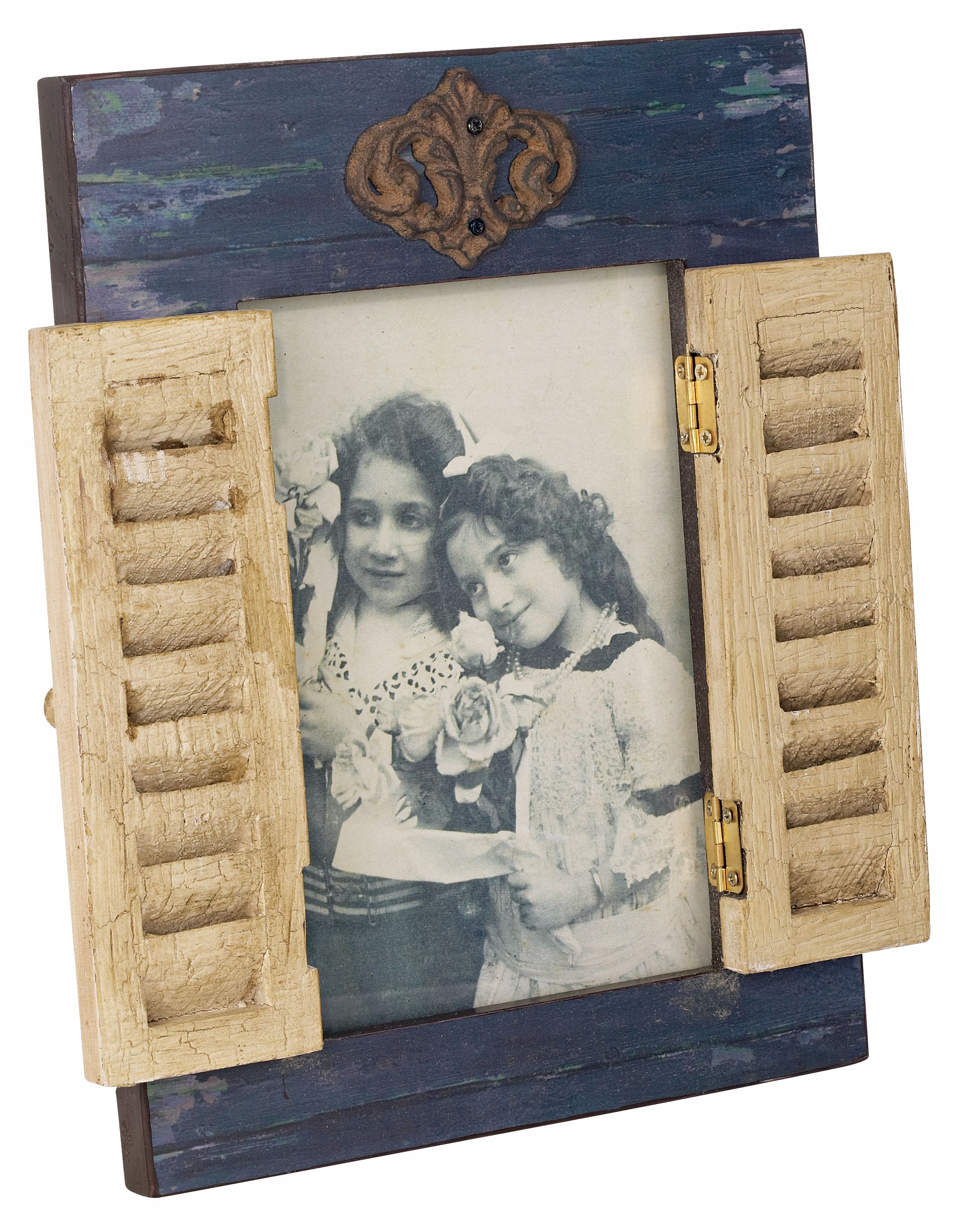 Wooden Shutters Picture Frame