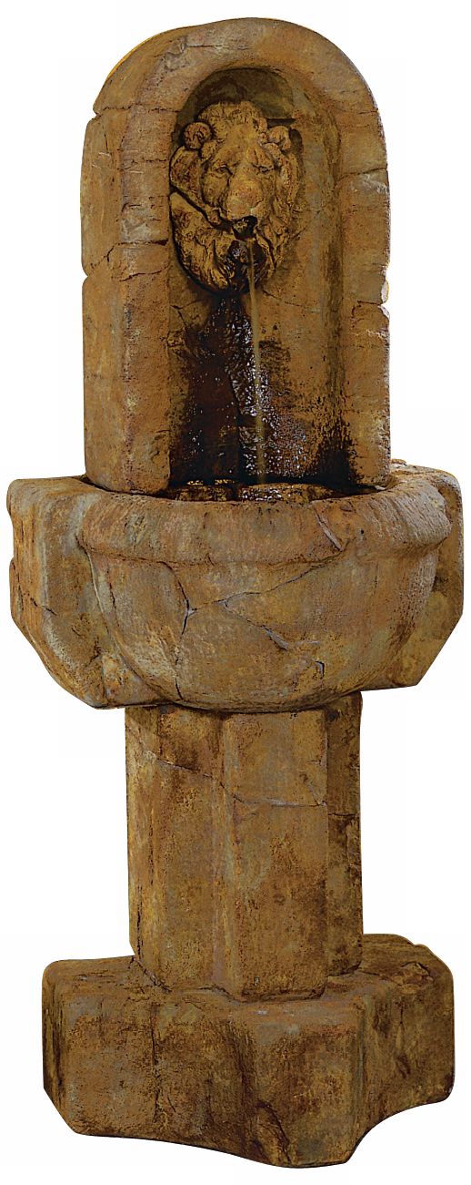 Henri Studios Rhonda Lion Outdoor Wall Fountain