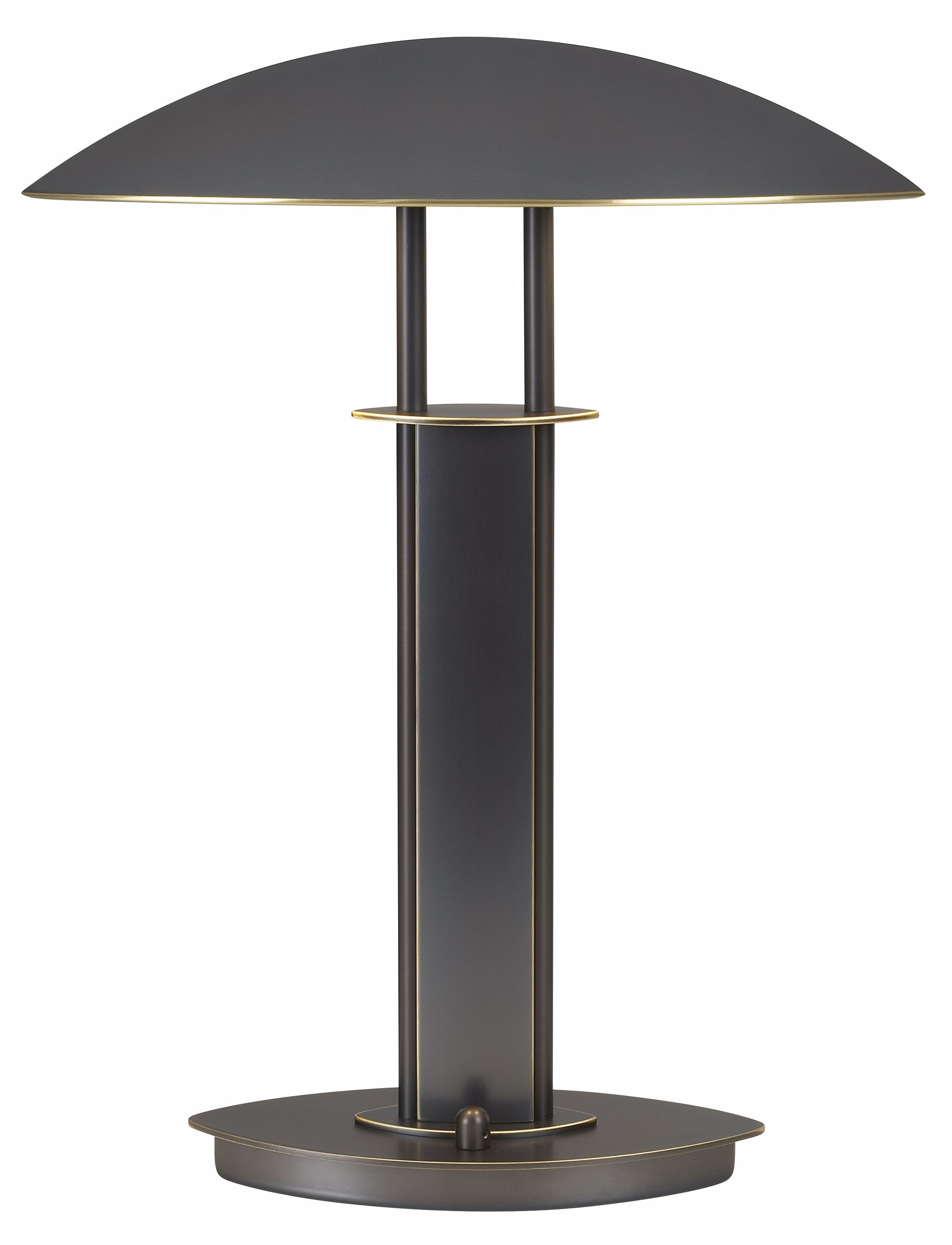 Holtkoetter Elliptical Shade Bronze Desk Lamp