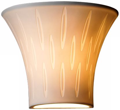 Limoges Collection Flared Ovals 6 3/4" High Wall Sconce